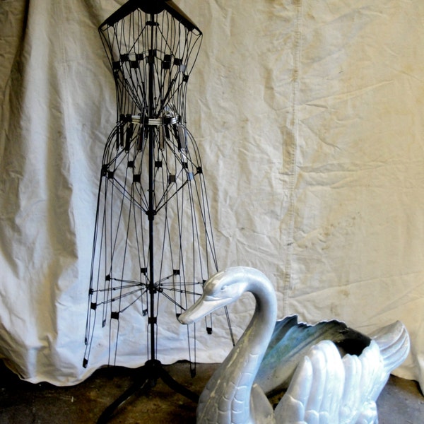 RESERVED LISTING***Antique wire dress form mannequin store display