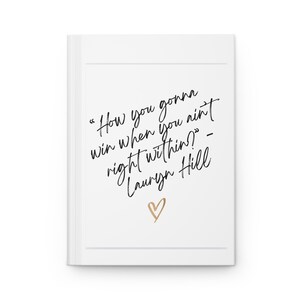 Inspiring Hardcover Journal, Motivational Notebook, Daily Planner, Gift for Writers, Self-Care Journal, Unique Stationery