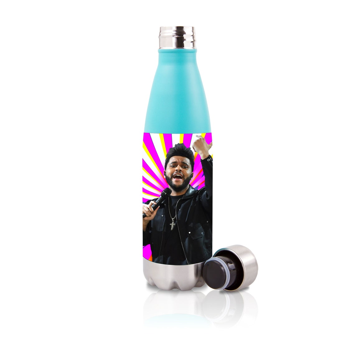 New Celebrity Water Bottles The Weeknd 500ml Etsy