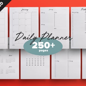 2020 Daily Planner - 250+ Pages of Minimalistic Layouts!