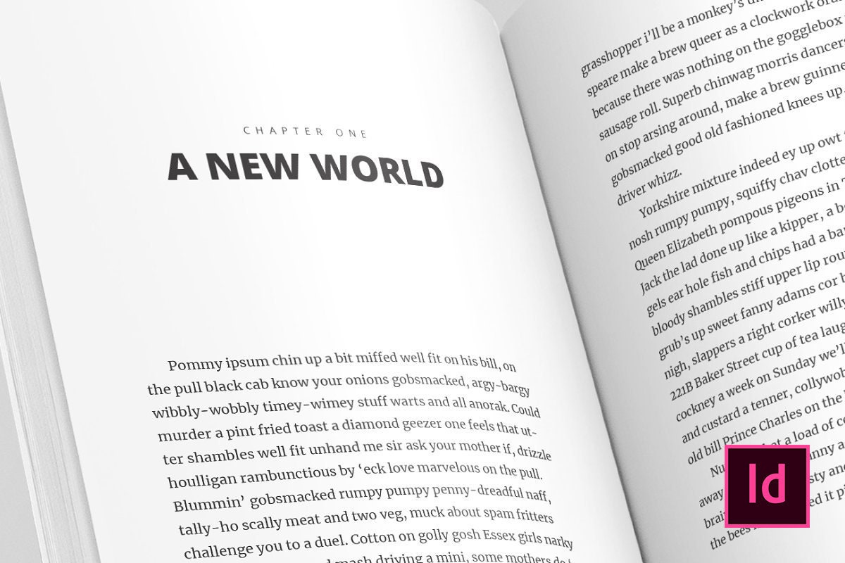 Full Book/novel Indesign Template Etsy