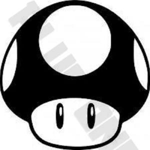 Mario Mushroom Decal Sticker - iphone - Nintendo 3DS - Gaming - Mario