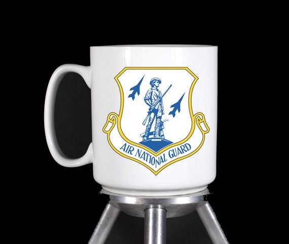 US Air Force Air National Guard Personalized Coffee Mug (Dishwasher Safe  Thermal Printed Ceramic) - Handmade by TheGlassyLass