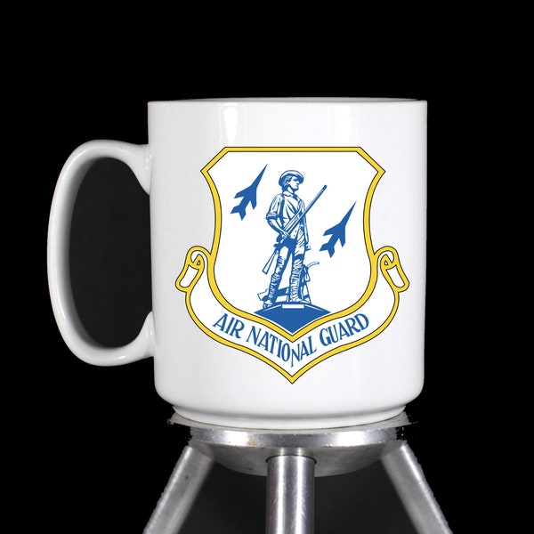 US Air Force Air National Guard Personalized Coffee Mug (Dishwasher Safe Thermal Printed Ceramic) - Handmade by TheGlassyLass