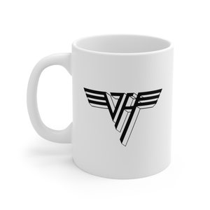 Van Halen Coffee Mug Double Sided White Ceramic 11oz by TheGlassyLass image 2