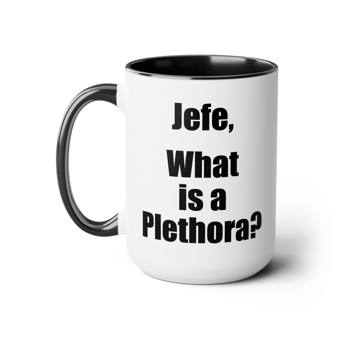 What is a Plethora Coffee Mug Double Sided Black Accent Etsy