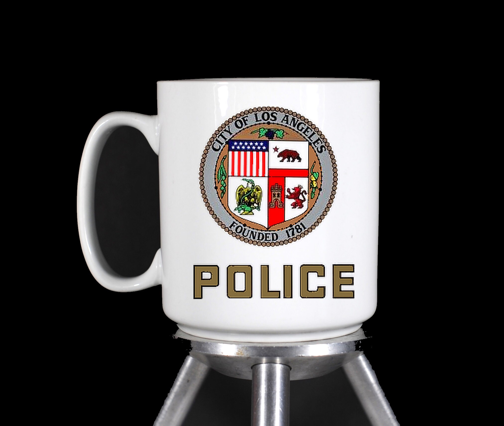 Lapd Los Angeles Police Department Logo Thermal Printed Etsy