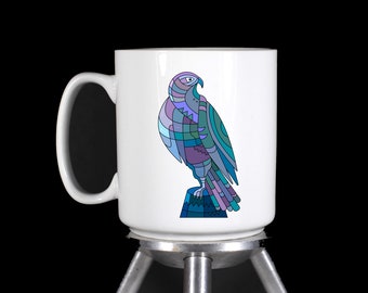 Steampunk Eagle - Personalized Coffee Mugs Latte Mugs Water Bottles (Dishwasher Safe Thermal Printed - Handmade by TheGlassyLass