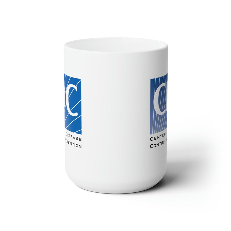 CDC Coffee Mug Double Sided White Ceramic 15oz by TheGlassyLass image 3