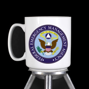 FEMA Federal Emergency Management Agency Personalized Coffee Mug (Dishwasher Safe Thermal Printed Ceramic) - Handmade by TheGlassyLass
