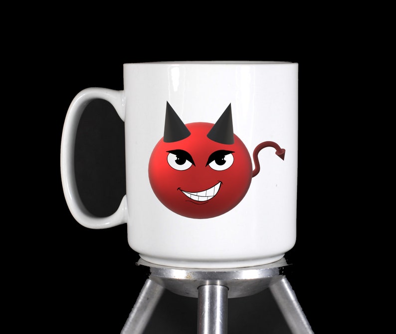 Personalized Custom Emoji Coffee Mugs & Latte Mugs devil Etsy