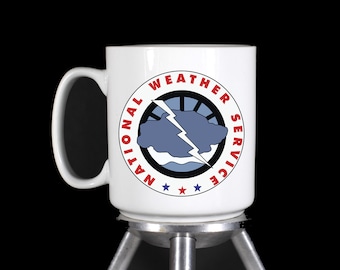 National Weather Service Personalized Coffee Mug (Dishwasher Safe Thermal Printed Ceramic) - Handmade by TheGlassyLass