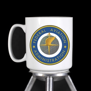 FAA Federal Aviation Administration Personalized Coffee Mug (Dishwasher Safe Thermal Printed Ceramic) - Handmade by TheGlassyLass