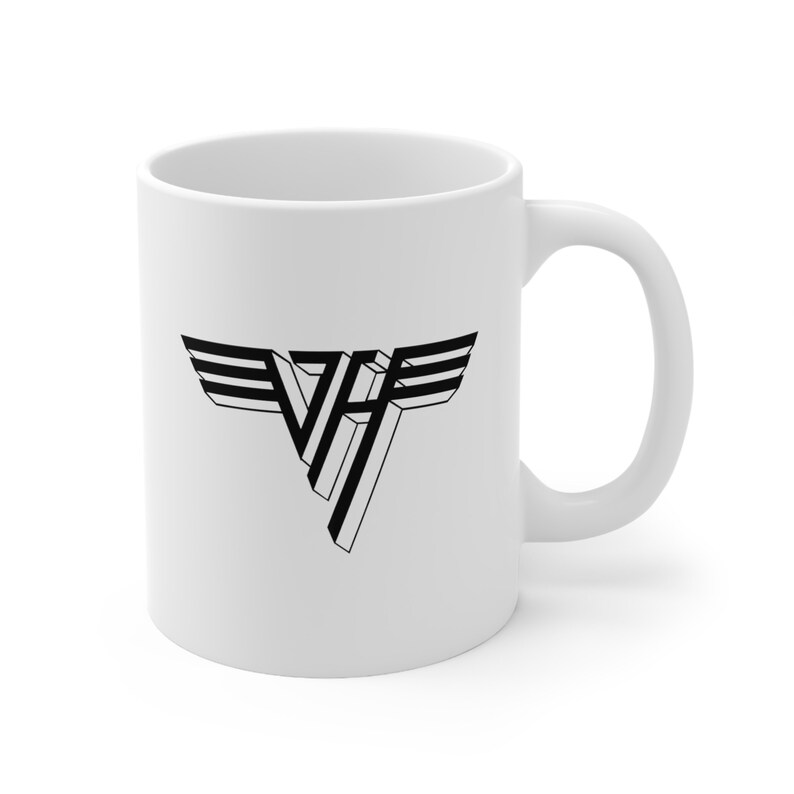 Van Halen Coffee Mug Double Sided White Ceramic 11oz by TheGlassyLass image 4