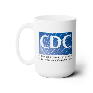 CDC Coffee Mug Double Sided White Ceramic 15oz by TheGlassyLass image 2