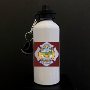 Personalized Custom Coffee Mugs Shot Glasses Water Bottled "Orange County Fire Authority" - Thermal Printed Dishwasher Safe - Handmade by TheGlassyLass TheGlassyLass.Etsy.com