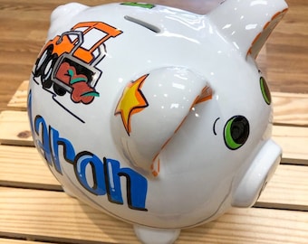 Large Piggy Bank- Construction Design
