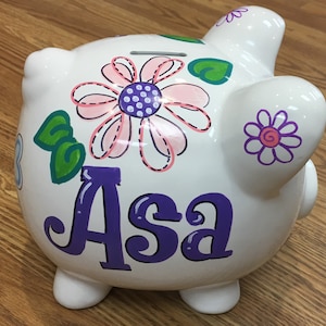Large Piggy Bank- Crazy Daizy