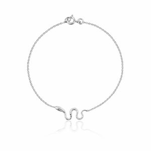 Silver Snake bracelet. Chain Snake Bracelet Silver 925. Mini Serpent Bracelet. Serpent Jewelry.