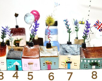 Miniature clay cottages