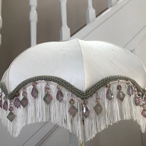 Silk pumpkin dome lampshade