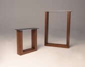 2 Two Solid Wood Table Legs - Desk, Dining Table, Bench Coffee Table - The Milne Leg