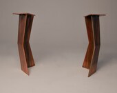 Metal Table Legs (Set of 2) - Unique Butterfly Steel Dining Table legs, Desk Legs - The Gatekeeper Leg - Other Colours Available