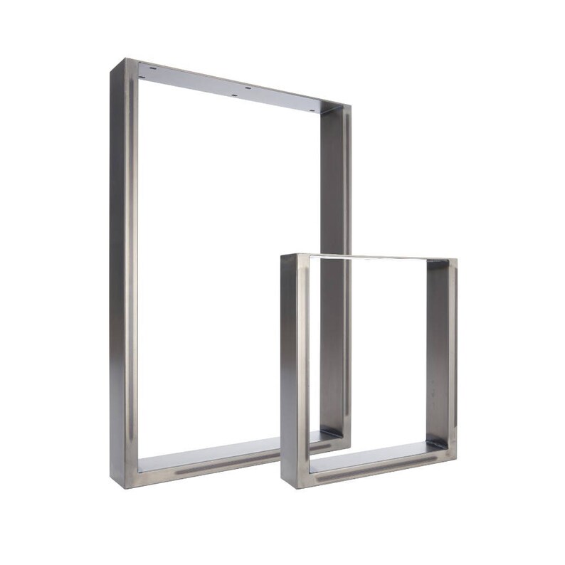 2 x Table Legs Dining Pedestals in Industrial Steel Etsy