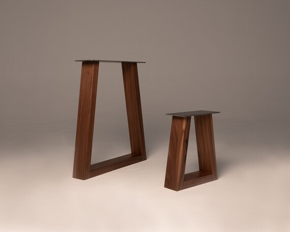 2x Solid Wood Table Legs Desk Dining Table Bench Coffee Etsy