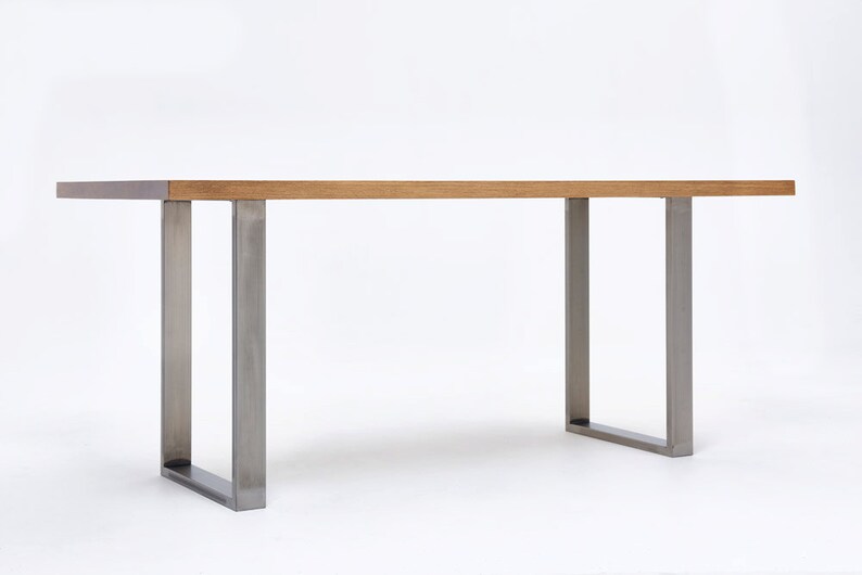 2 x Table Legs Dining Pedestals in Industrial Steel Etsy