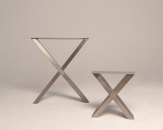 Stainless Steel Table Legs X Frame Industrial