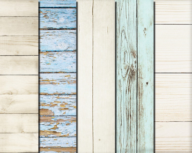 Digital Blue White Wood Paper Pack 20 printable Digital | Etsy