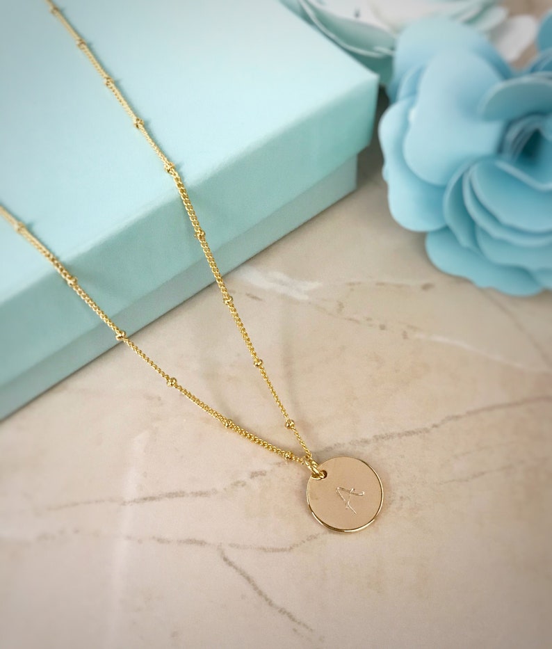stamped necklace gift for her letter necklace layering necklace custom charm necklace personalized initial necklace graduation necklace