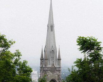 Framed Church - Old Quebec City - 8x10 Photography Print