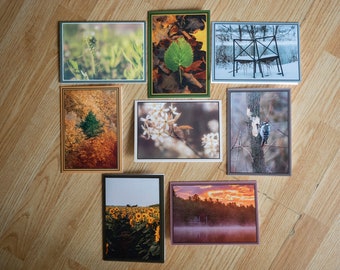 Note Cards - Greeting Cards - Blank Interior - 4 Seasons Theme - Photography