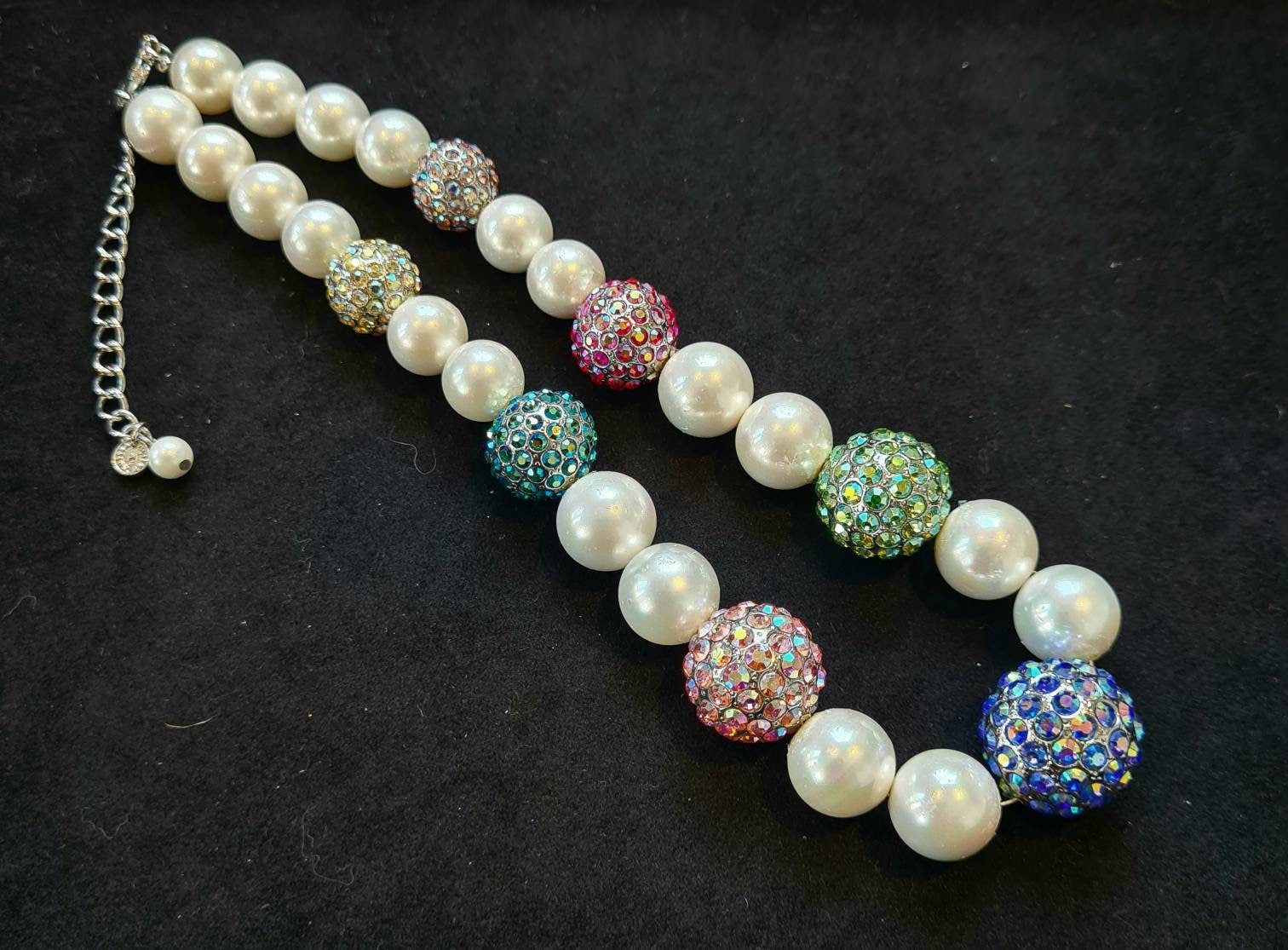 Collana Donna con Cornetto e Cristalli - Brand Gioielli Collana Donna con Cornetto e Cristalli - Brand Gioielli