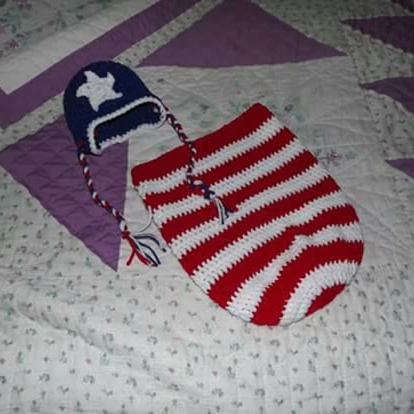 cocoon-photo prop- 4th of July-patriotic infant wear