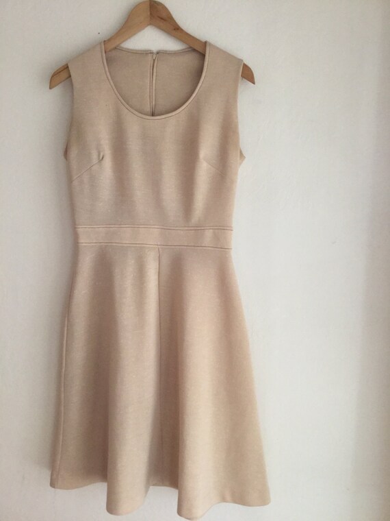 simple beige dress
