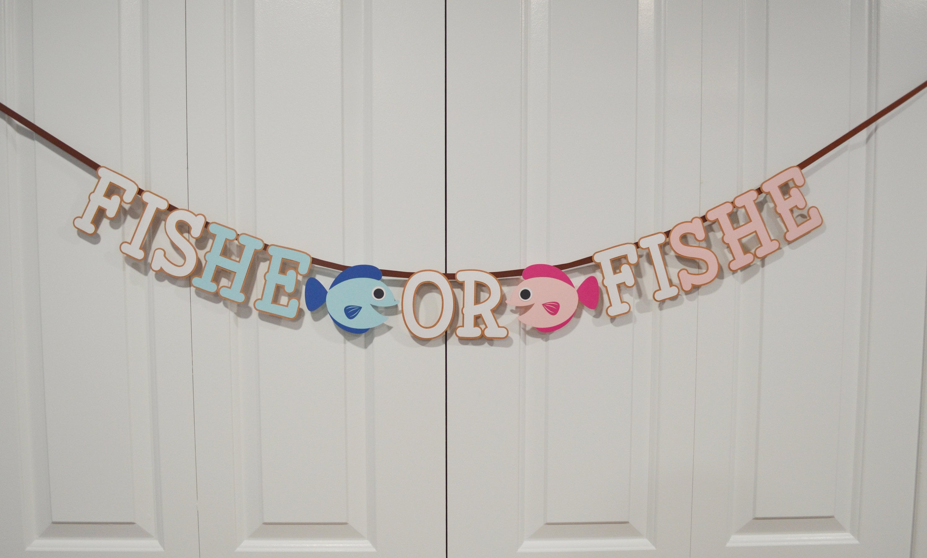 JeVenis Fishshe Or Fishhe Gender Reveal Party Supplies Gone Fishing Baby  Shower Decoration Fish She or Fish He Gender Reveal Boy or Girl Sign  Backdrop