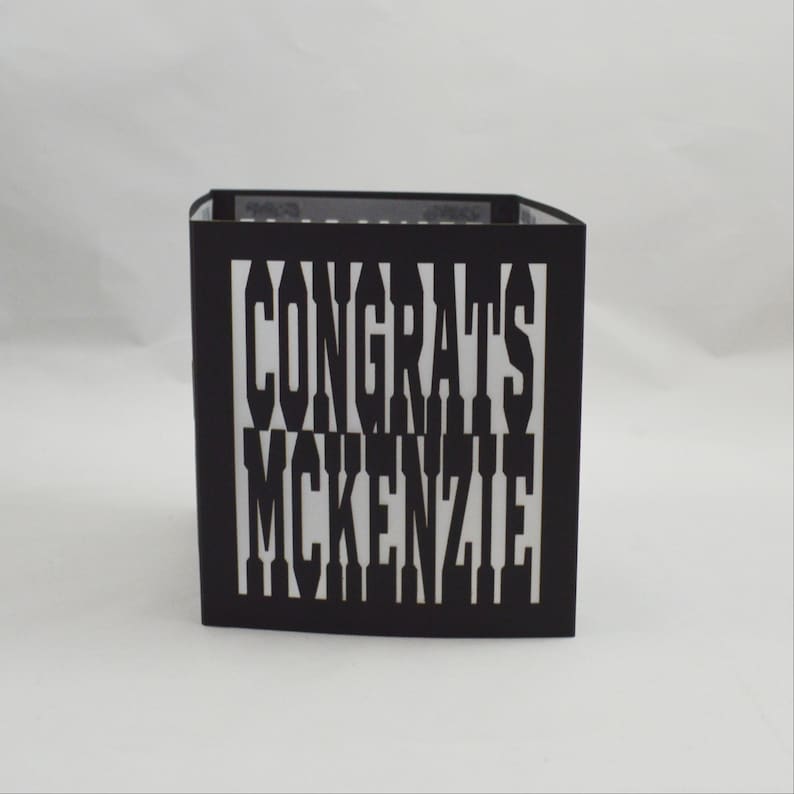 2026 Graduation Centerpiece Personalized - Laser Cut Graduation Centerpiece - Graduation Decoration - Class of 2026 - Grad Square Table Tent image 3