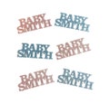 Baby Shower Confetti - Personalized Baby Name Confetti - Gender Reveal Ideas - Custom Baby Shower Decor - 50 Pieces - Choice of 2 Colors