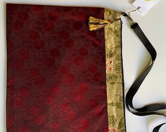 Unieke laptop of messenger tas gemaakt van Japanse Obi