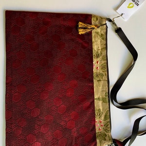 Unique Laptop or Messenger Bag made from Japanese Obi