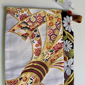 Unique Laptop or Keepsake Bag made from Japanese Obi