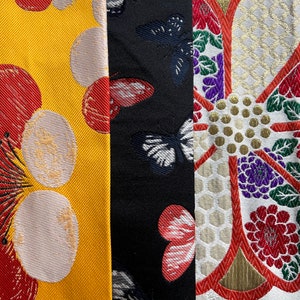Japanese obi fabric , vintage obi fabric, quilt fabric, craft fabric F9