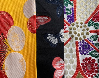 Japanse obi-stof, vintage obi-stof, quiltstof, ambachtelijke stof F9