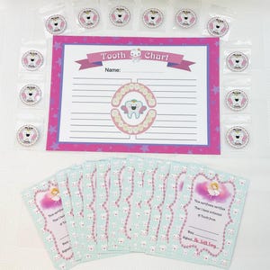 Pink Tooth Fairy Award Set Handmade Perfect For Little Ones Losing A Tooth