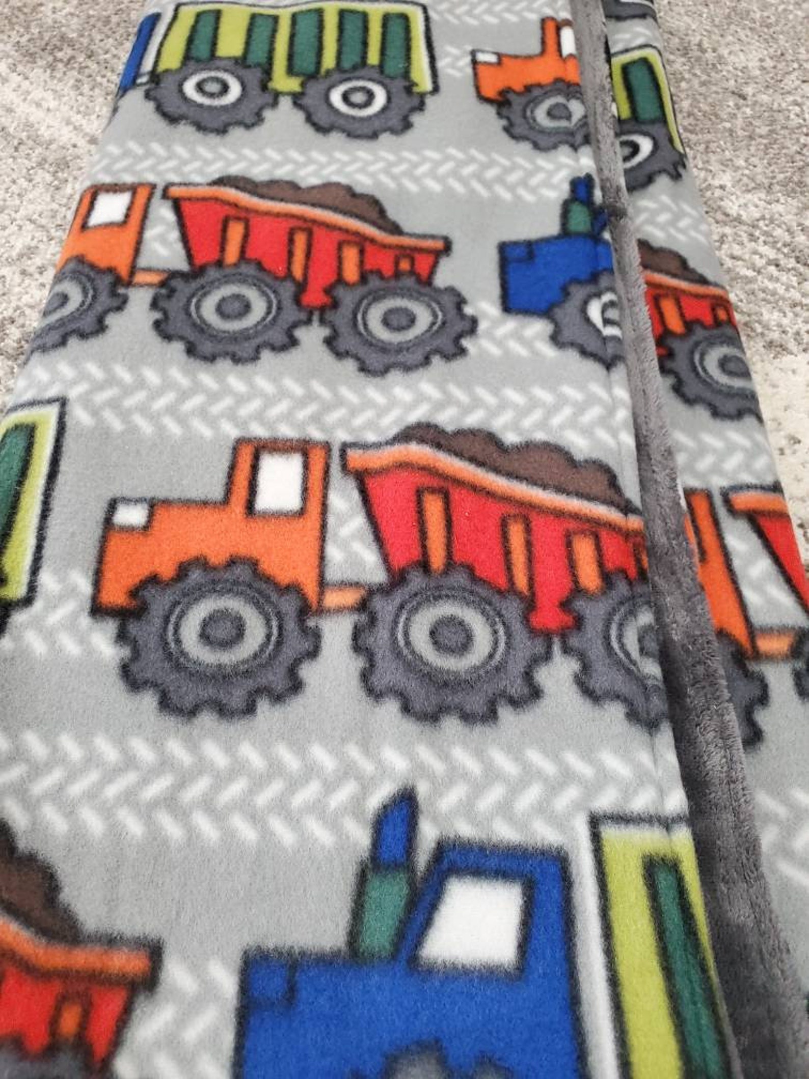 Truck Blanket Dump Truck Fleece Blanket Construction Truck Etsy