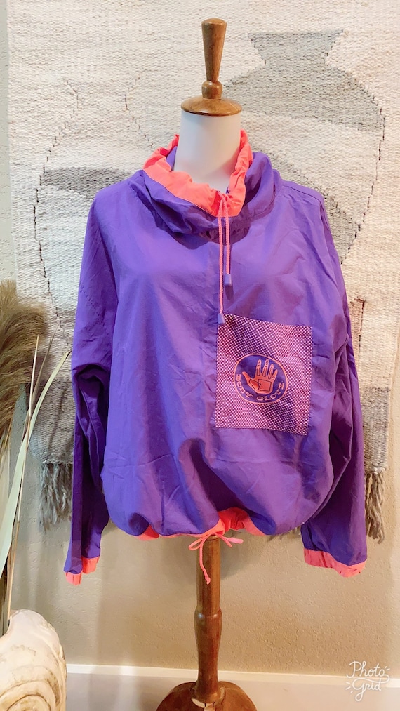 Vintage 80s Body Glove purple/pink windbreaker