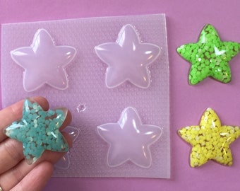 Bubble Star Resin Mold - resin molds - uv resin mold - resin molds for jewelry - kawaii resin mold - molds for resin - molds for soap embed